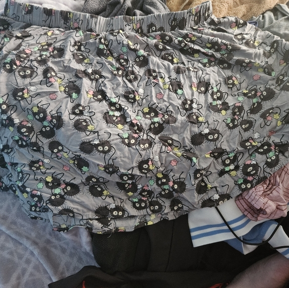 Her Universe Studio Ghibli Spirited Away Soot Sprite Button-Front Skirt - Picture 7 of 11